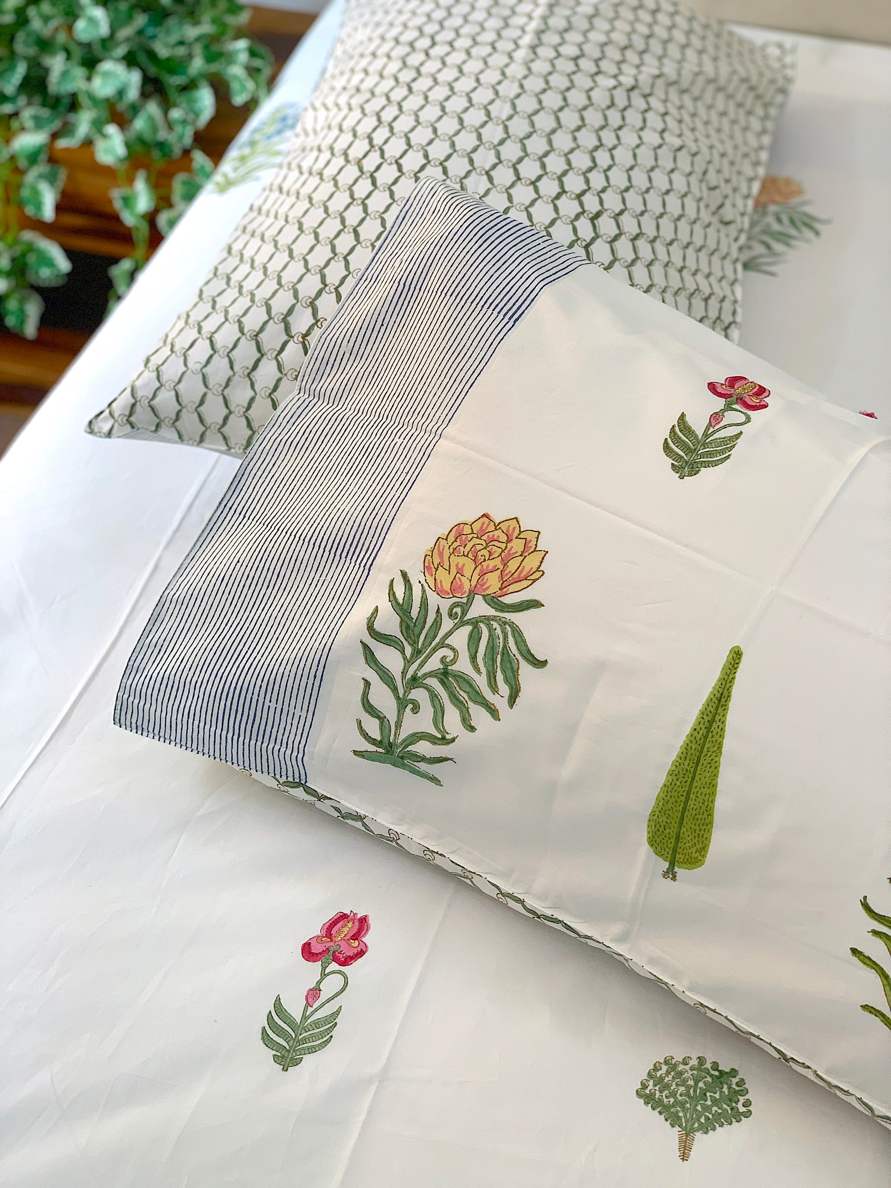 Summer Floral  Bedsheet Set